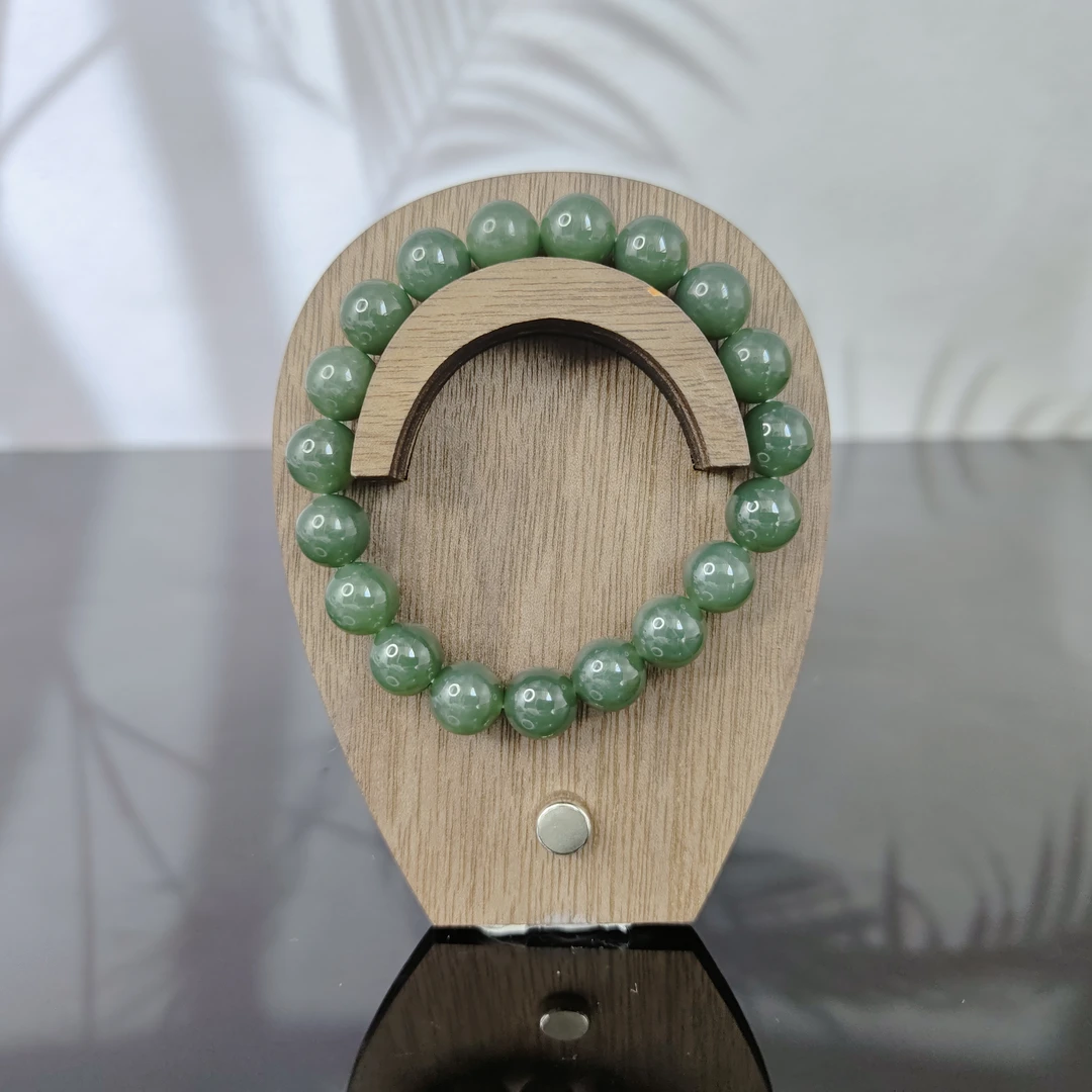 T和田玉圆珠手串（卡10）0158