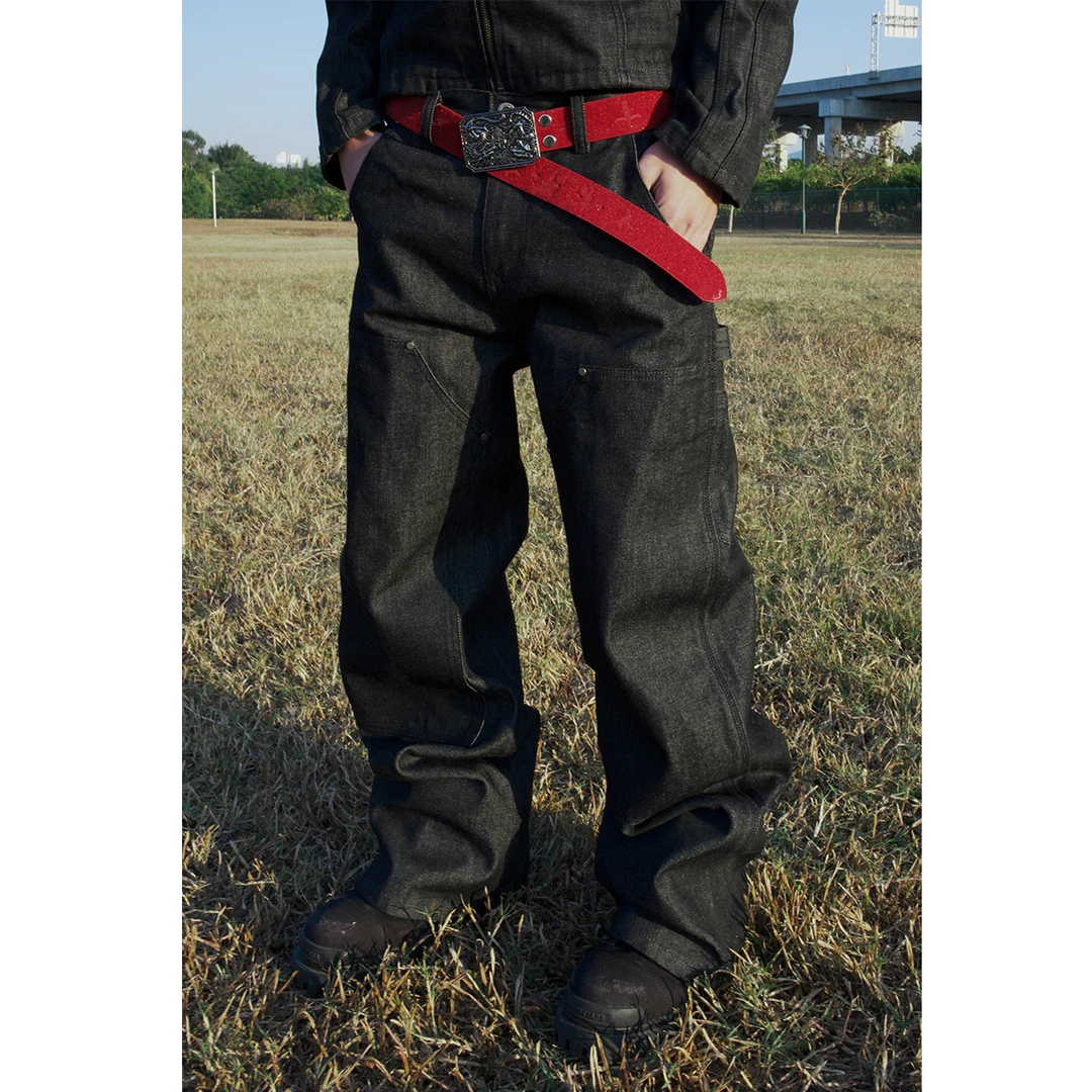 （预售首发价）美国康龙14.5ozB01伐木原牛直筒宽松重磅硬挺牛仔裤