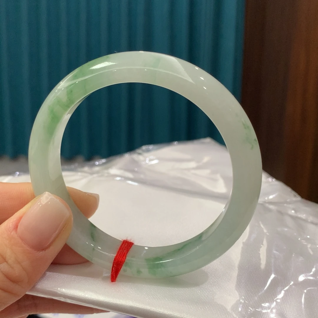 未镶嵌手镯翡翠完美者慎拍圈口55.5