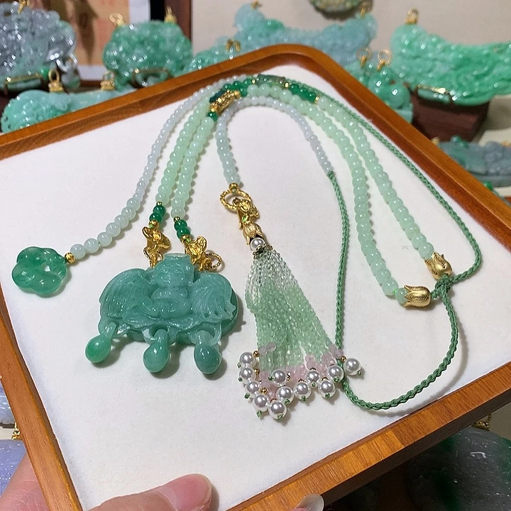 颈饰未镶嵌翡翠翡翠吊坠