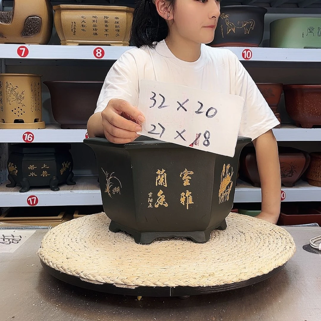 紫砂花盆紫砂花盆