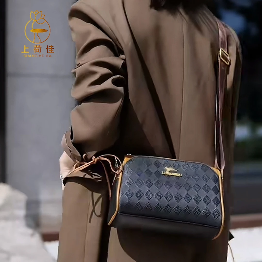 【当天发货】新款爆款轻奢百搭防盗斜挎包包包防刮单肩包中老年女包