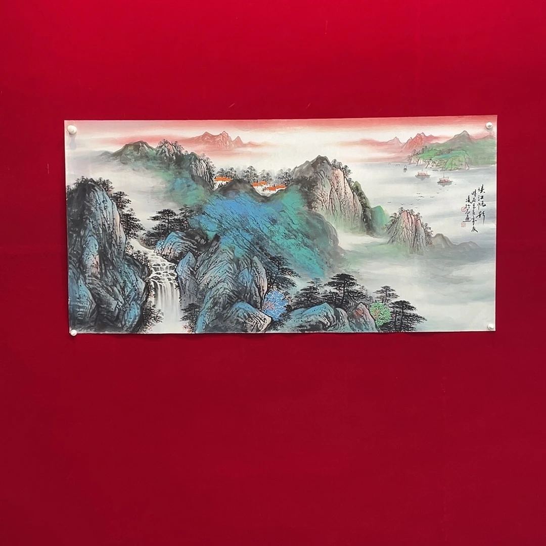 国画凌行志手绘作品