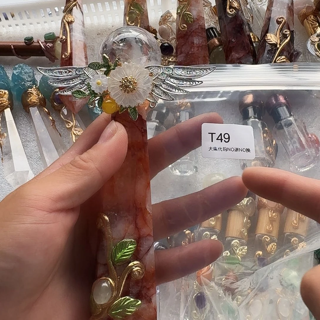 凸***四烟晶未镶嵌手链白