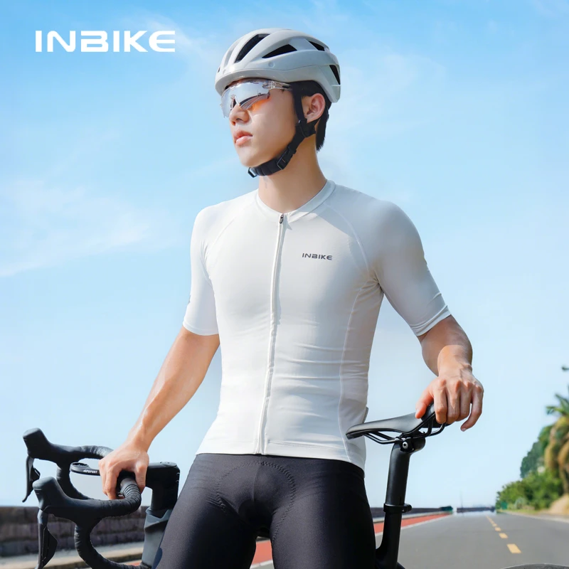 INBIKE短袖男款新款夏季轻薄透气速干防晒公路车自行车骑行服风逸