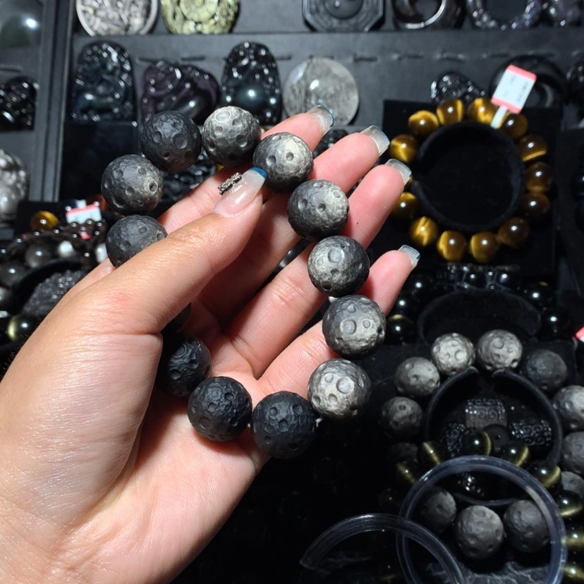 【闪购商品】黑曜岩手链未镶嵌北****℃