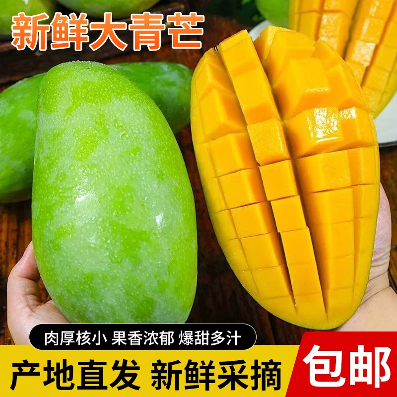 广西青皮金煌芒4.5-9斤新鲜爆甜无丝薄核当季水果YL