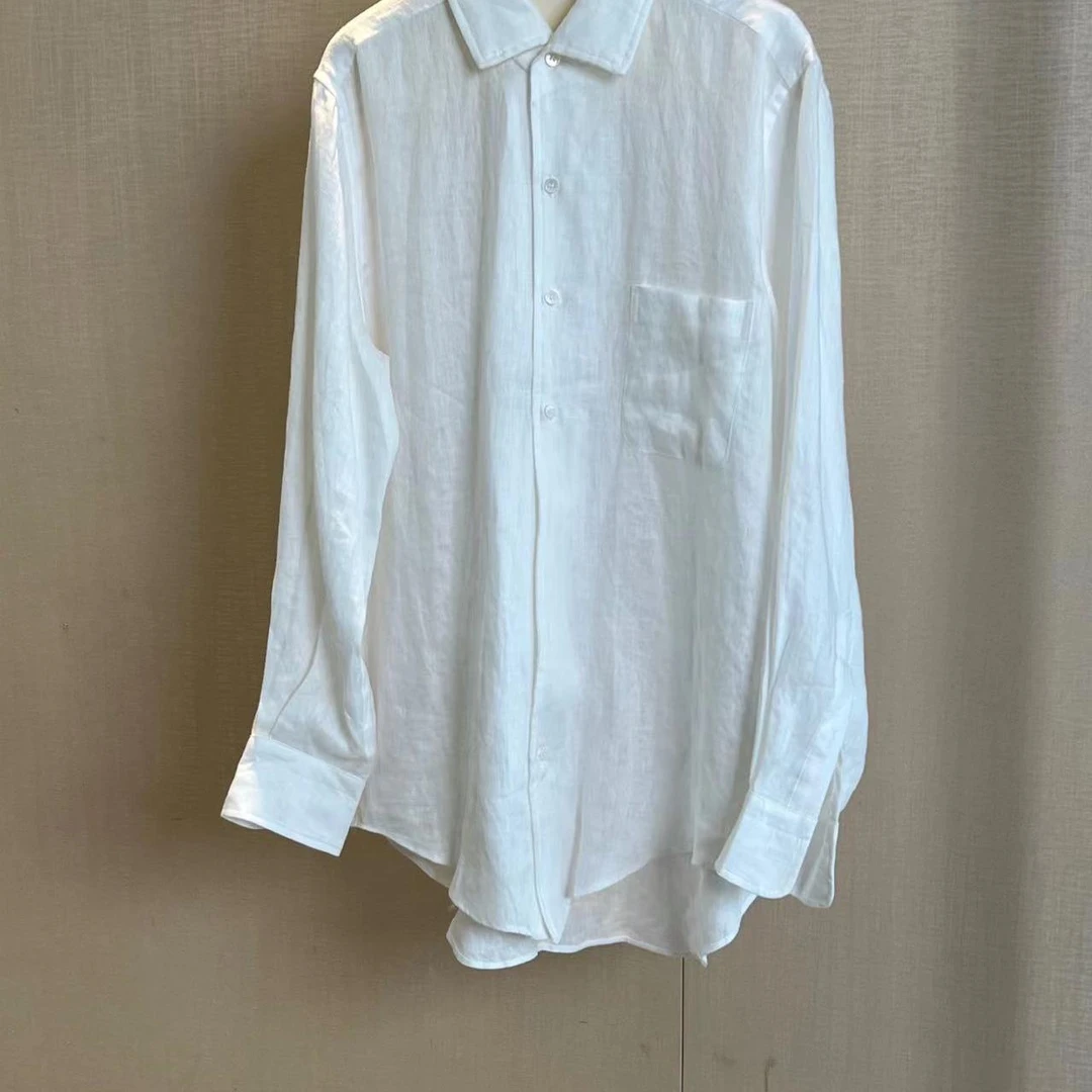 物兮气质休闲宽松高级感白白色衬衣KQLYF21