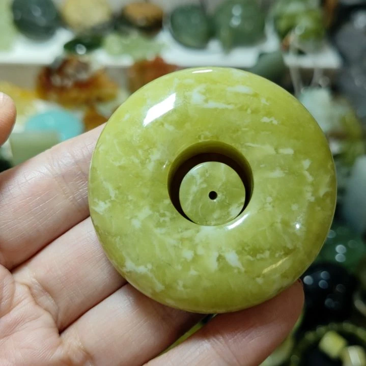 岫玉平安扣未镶嵌