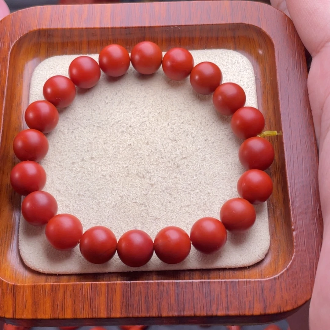 南红玛瑙未镶嵌配饰卡10mm保山啊东寨