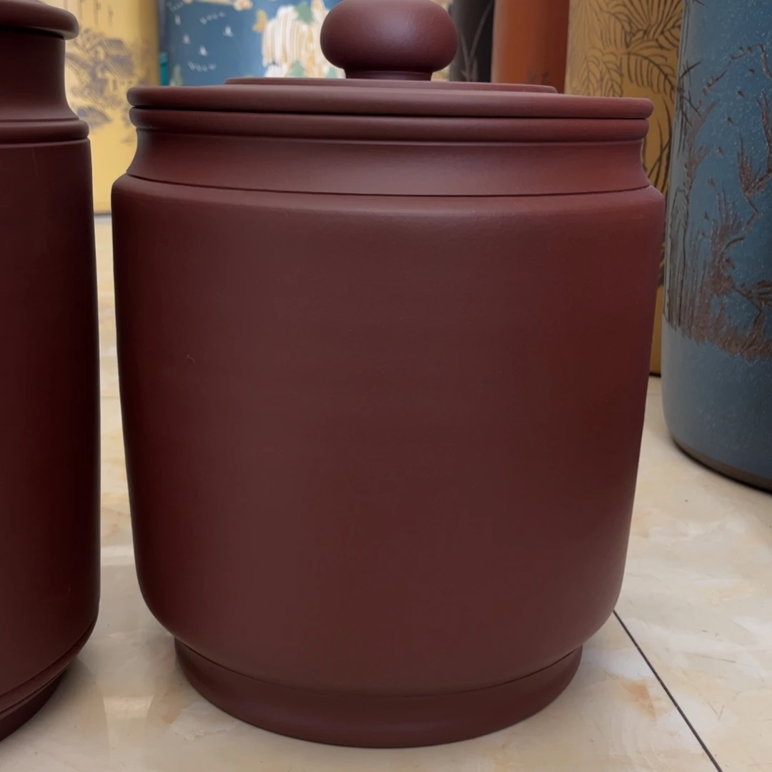 平***心紫砂茶叶罐紫砂茶具