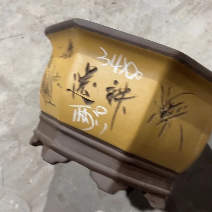 宜兴紫砂花盆，现货发