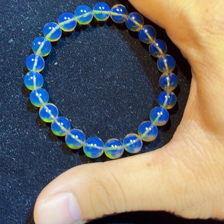 欢***融未镶嵌蓝珀珠宝奇石8