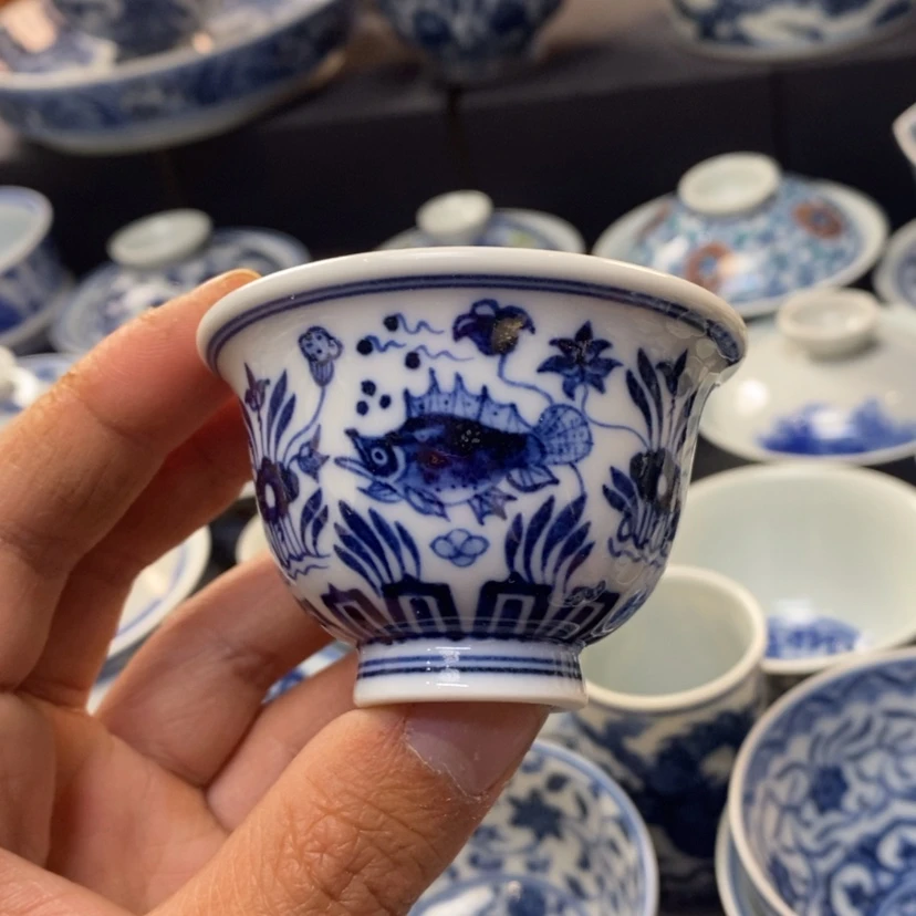 【闪购商品】景德镇青花主人杯