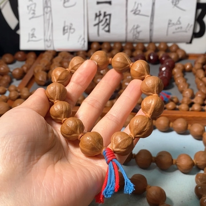 手串橄榄核9161精品蒜头铁核12+1颗