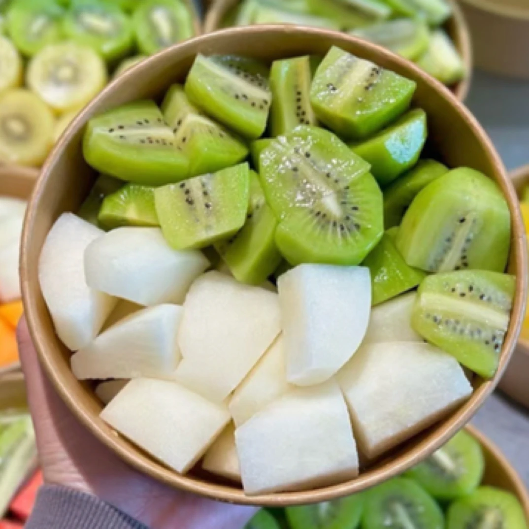 果切猕猴桃玉露香梨双拼鲜果切小时达新鲜果