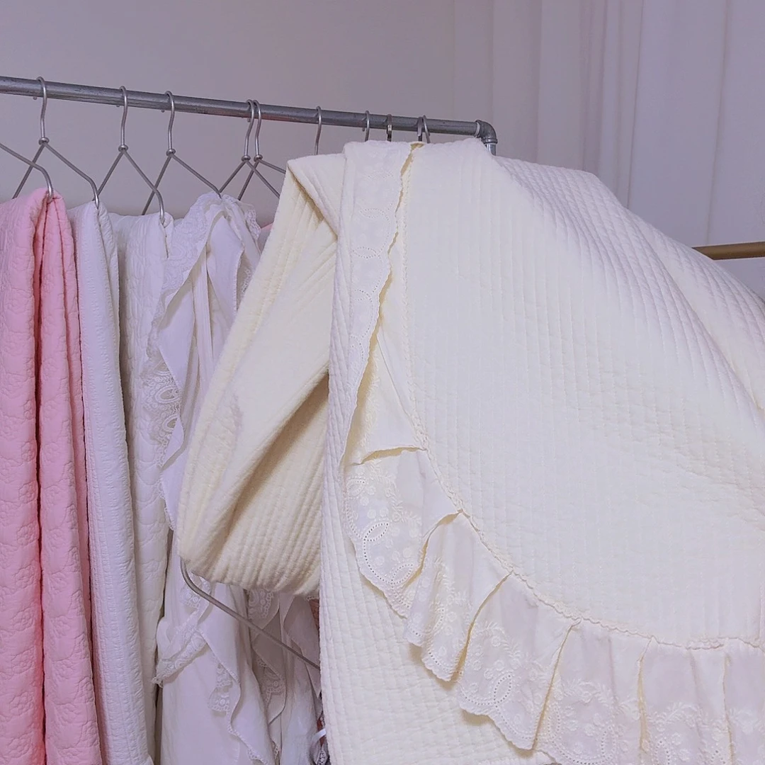 棉巴里纱奶黄色四件套标准