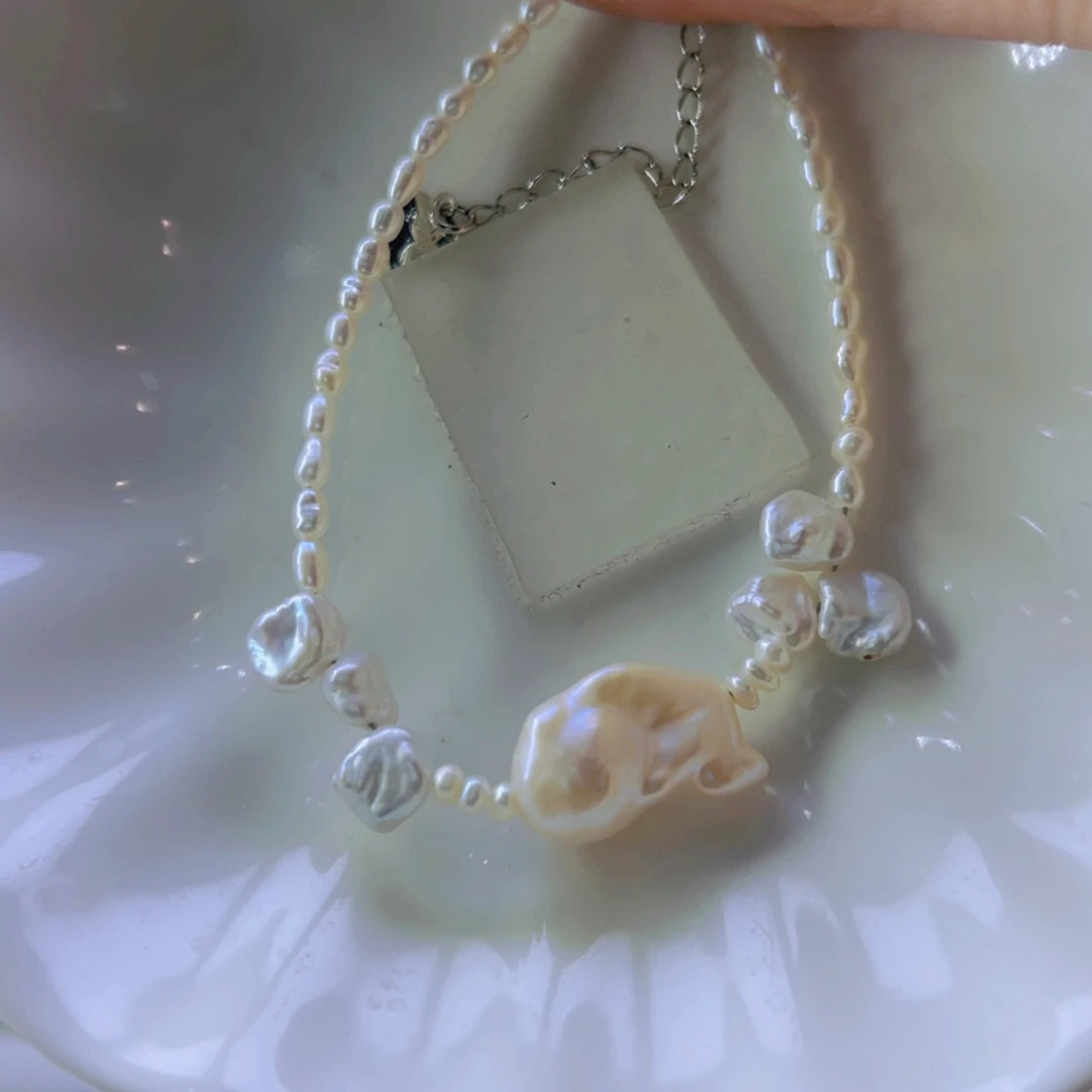 淡水珍珠手绳合金