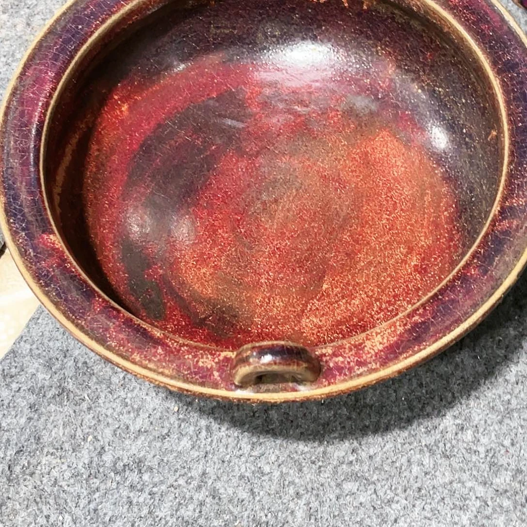瓦当摆件摆件茶的茶香黄*紫