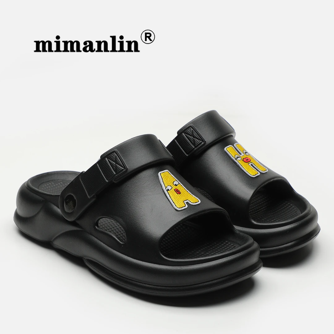 A48K/字母AH贴纸配饰/2501/黑色0.28时尚夏季凉鞋厚底凉拖鞋休闲