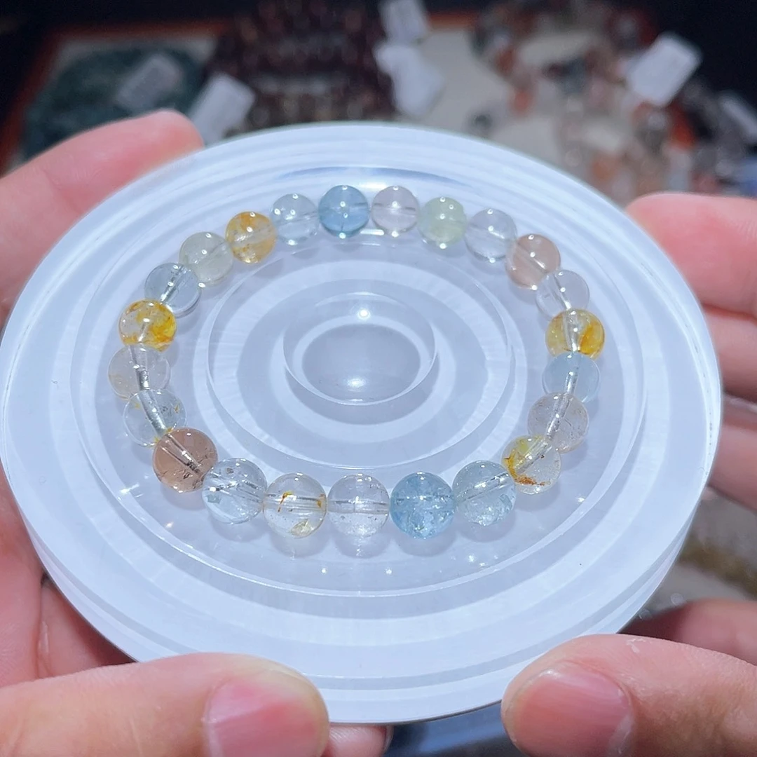水晶手链未镶嵌340号主图手串  8+