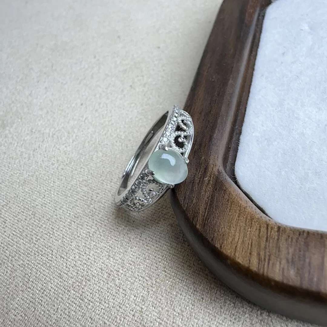 【依纯珠宝】天然翡翠戒指-孤品（缅料）