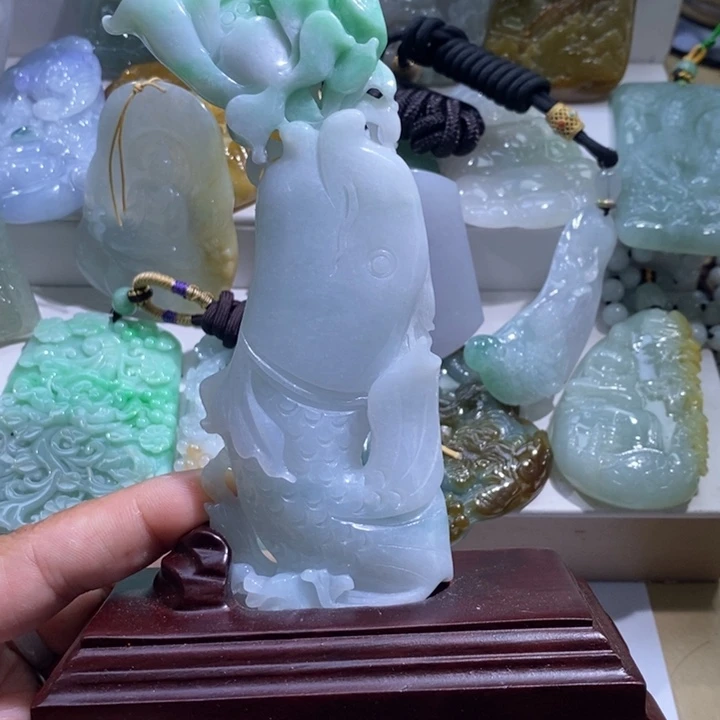 【闪购商品】颈饰未镶嵌翡翠a****儿鱼