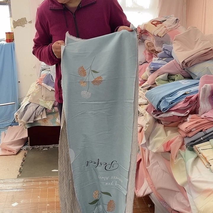 棉长绒棉灰色小花2块