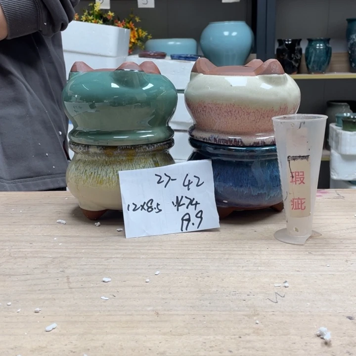 紫砂花盆多肉花盆微瑕42