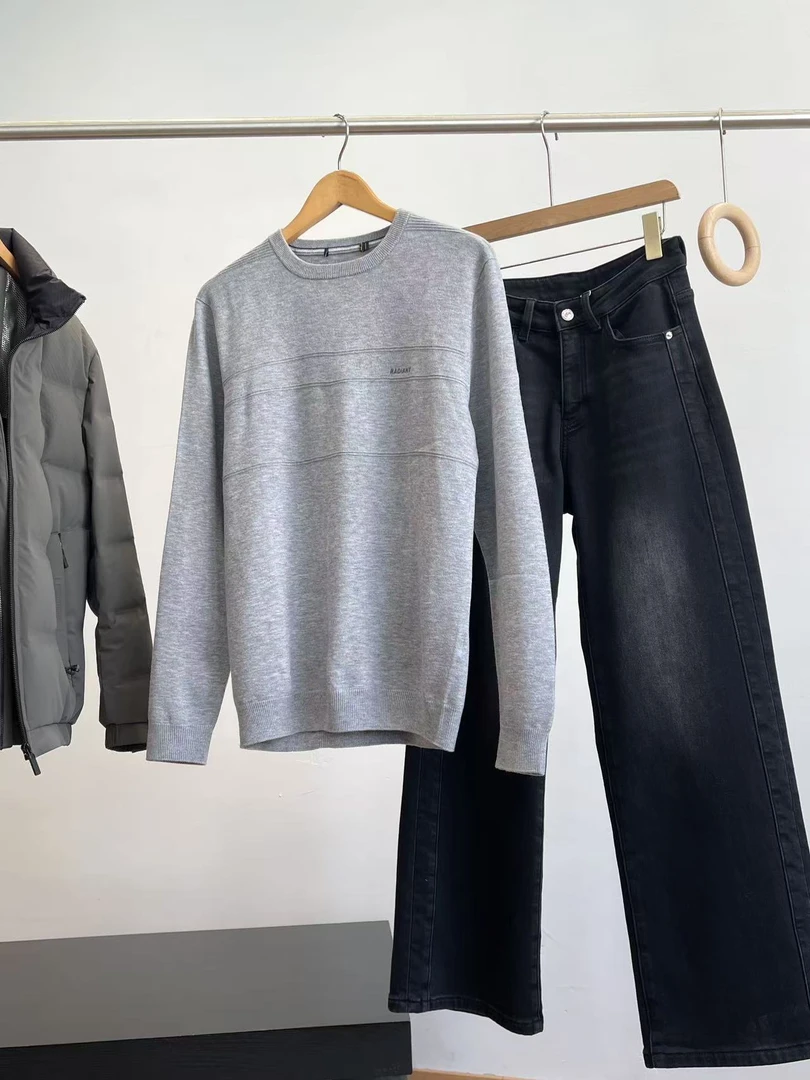 T柔软好亲肤~商场D 男士圆领修身保暖套头毛衣C2026 男装 H7594