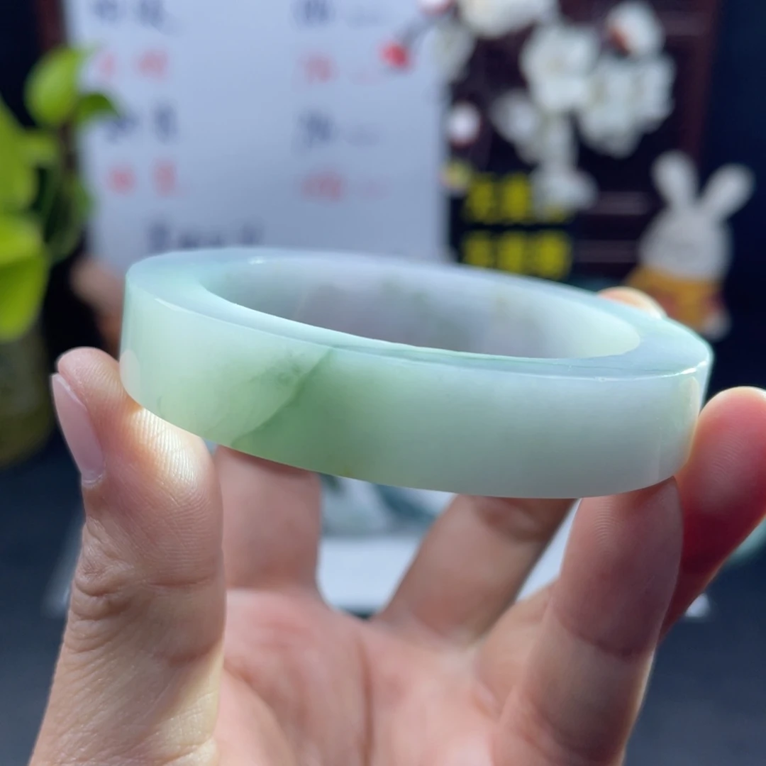 定制翡翠未镶嵌56-57正圈手镯