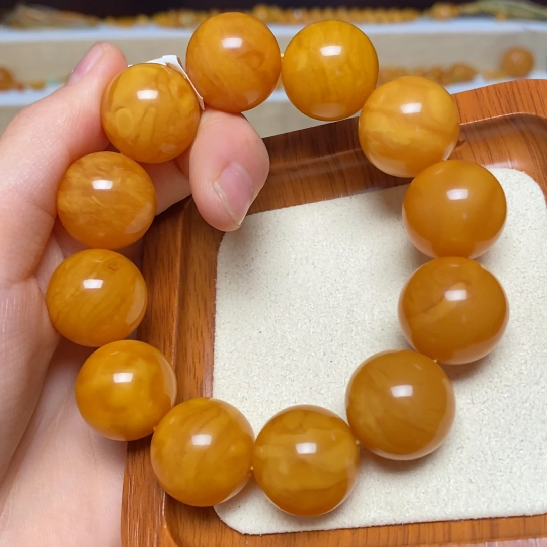 【闪购商品】未镶嵌蜜蜡手链密**杨手串