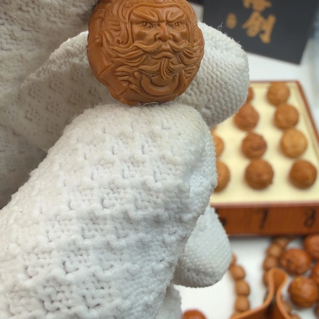 景***龙吊坠猴头核桃赵公明