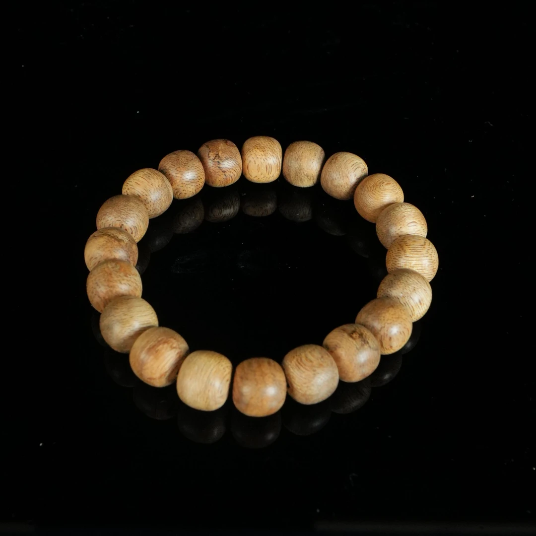 B2437 东马软丝沉香鼓珠手串 1.15x1.01cm 8g
