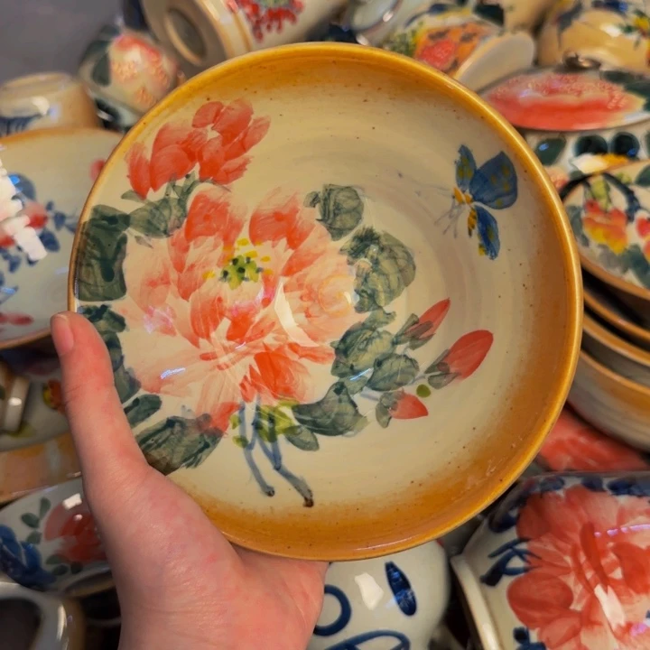 瓷片景德镇陶瓷手工手绘