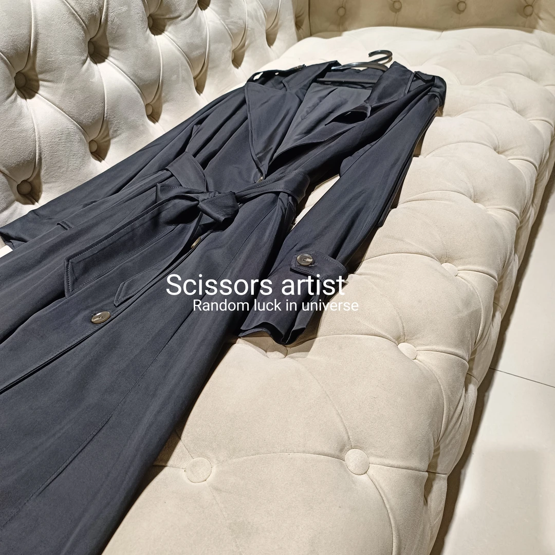 【Scissors artist】高端设计师走秀女装风衣4397