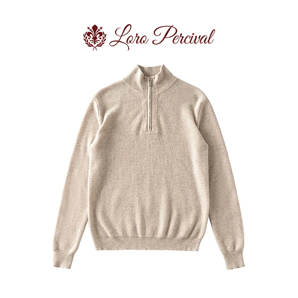 {福利款}高定男装25S秋冬LP100%羊毛针织内搭polo6043