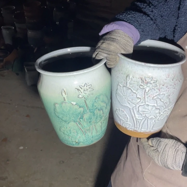 紫砂花盆口18高24正品正品