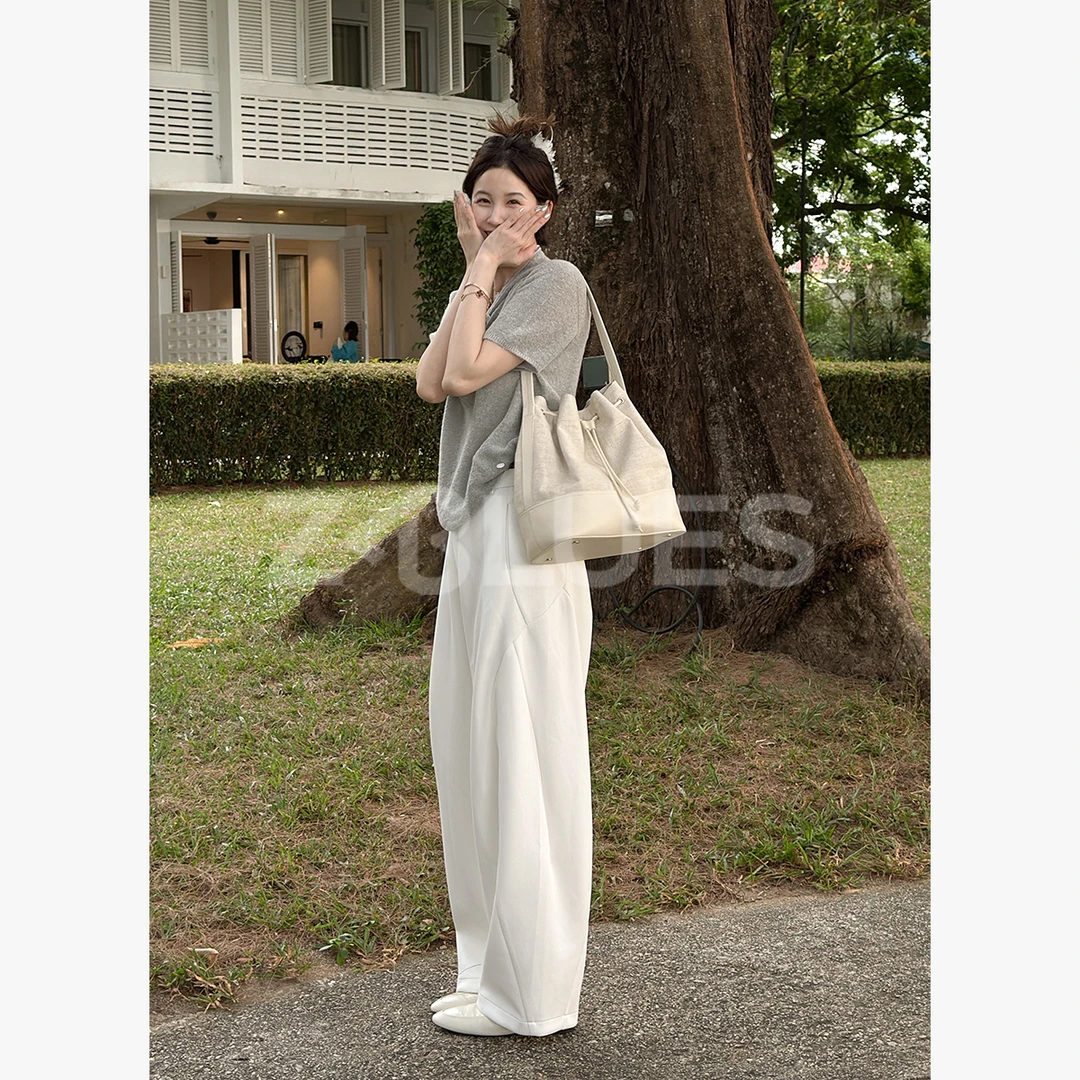 Z.blues【山本裤again】设计感韵味遮肉大裤腿拖地山本裤YZYLJR5656