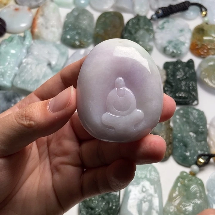 翡翠未镶嵌颈饰悟道51