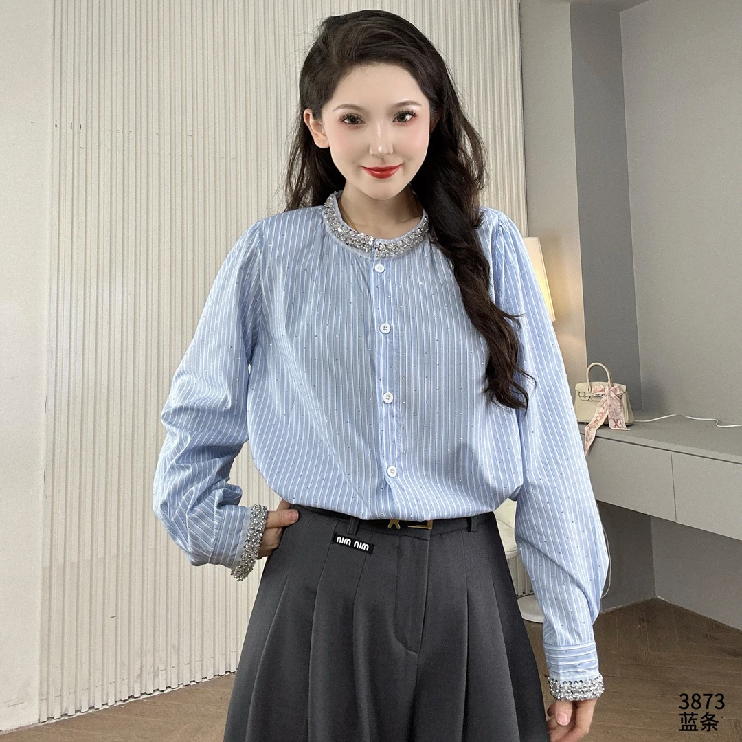 Saeda女装重工亮片时尚衬衣YF3873
