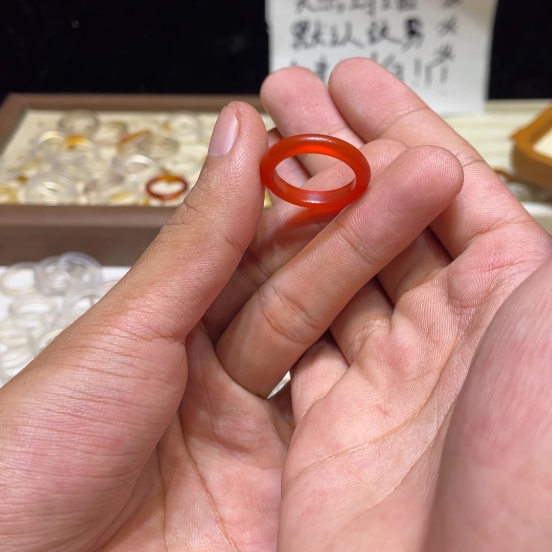 玛瑙/玉髓未镶嵌戒指74号港16