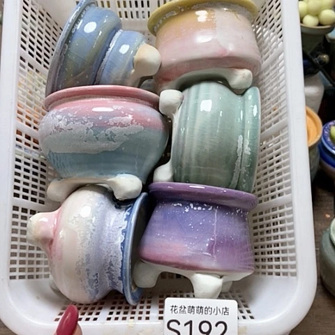 紫砂花盆192微瑕品口径5.5到6左右