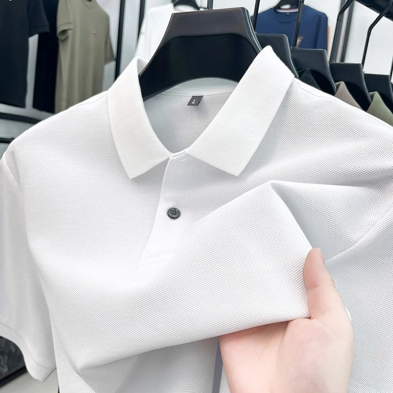 BOY NORMAN100%纯棉高档短袖Polo衫夏季男士翻领纯色宽松吸汗薄衫