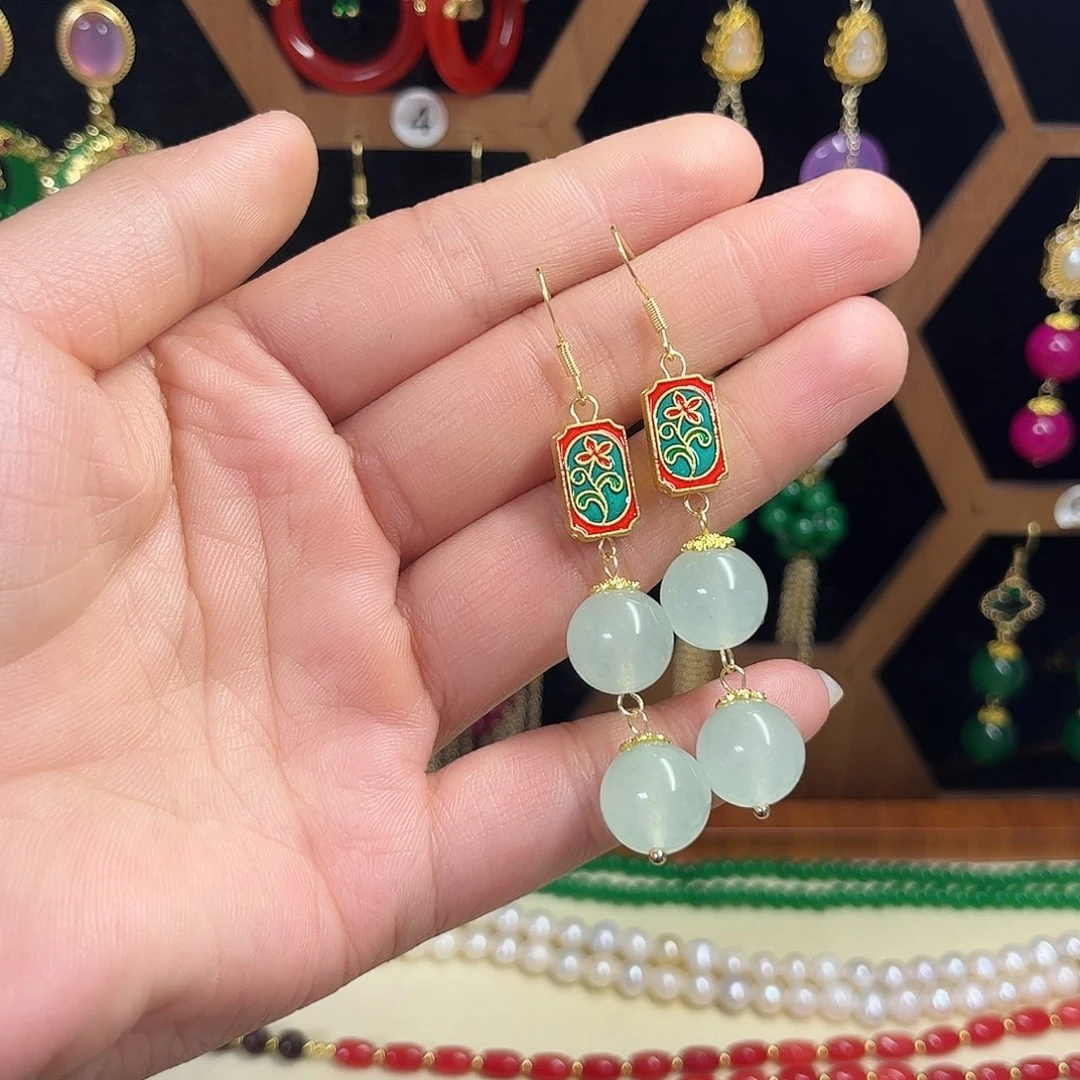 锆石合金925银耳饰