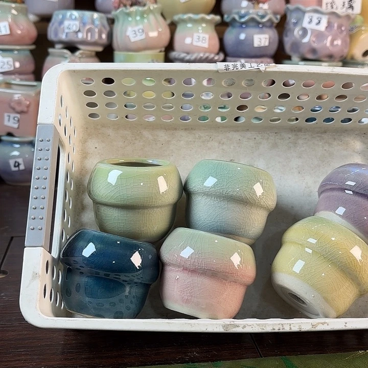 红陶量货/口高深浅搭配发6