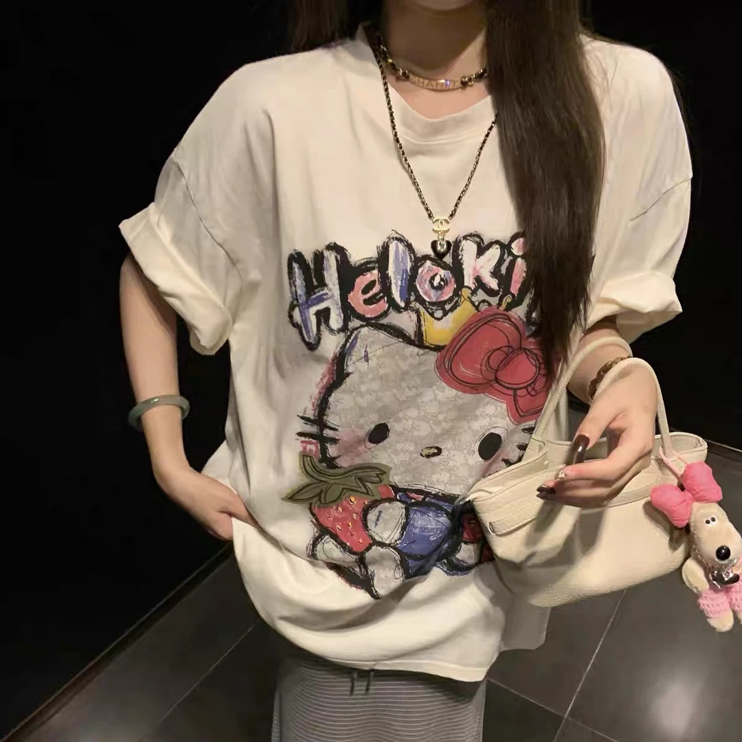 卷毛桃夏款高货面料Kitty上衣