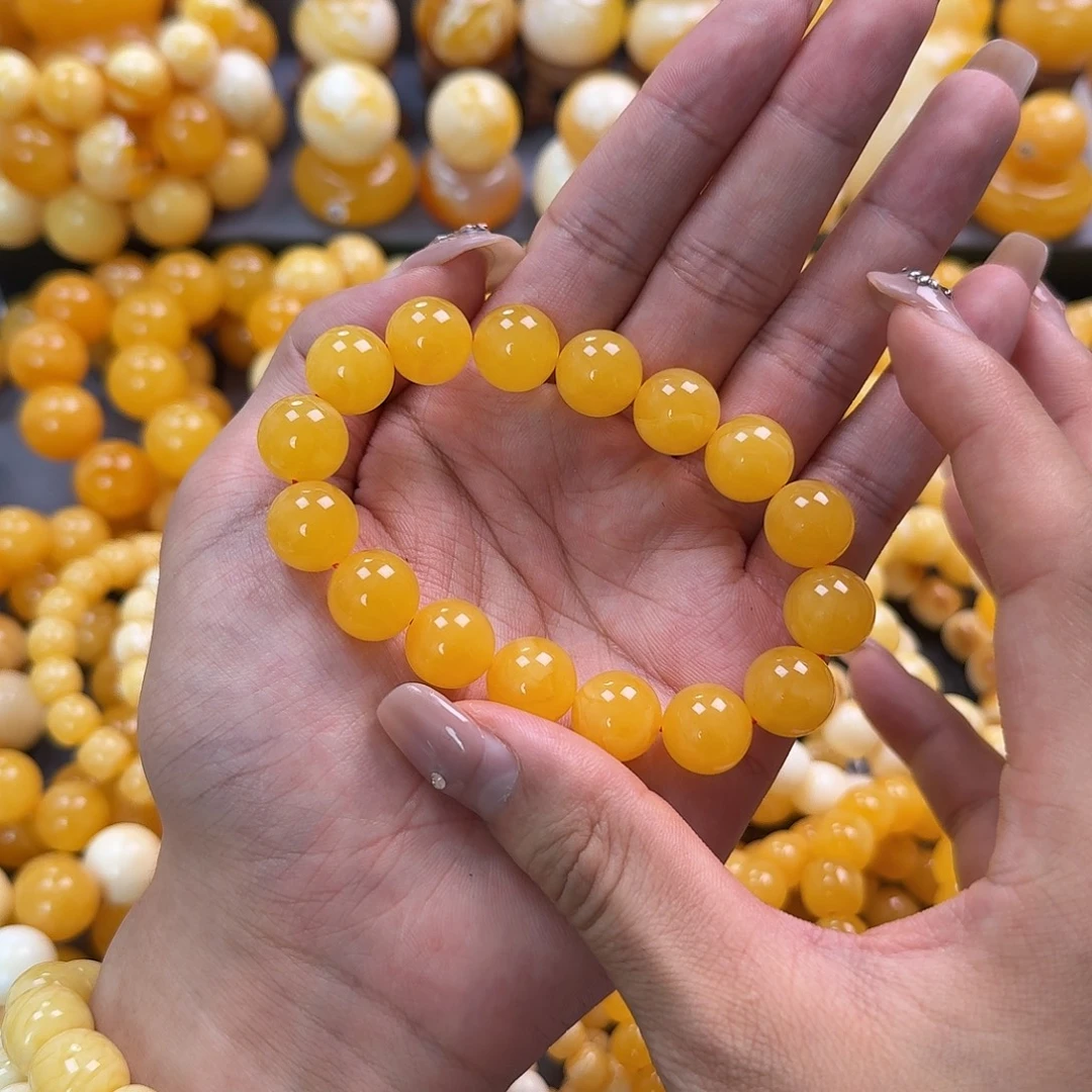 蜜蜡未镶嵌珠宝奇石同料13mm