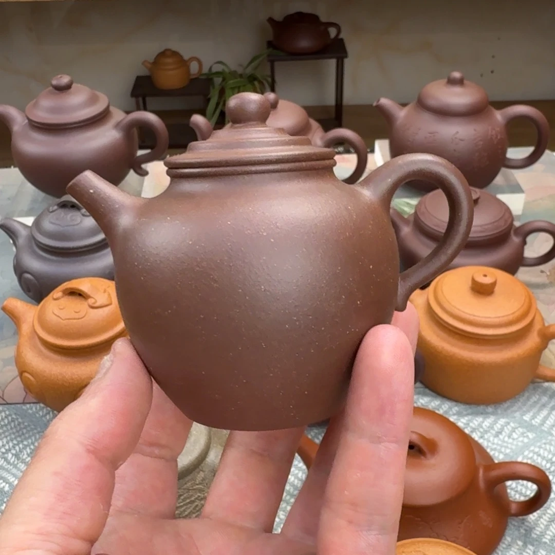 茶壶紫砂橄榄 微瑕 150cc