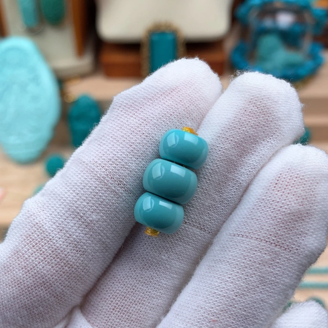 绿松石未镶嵌直切三连卡10